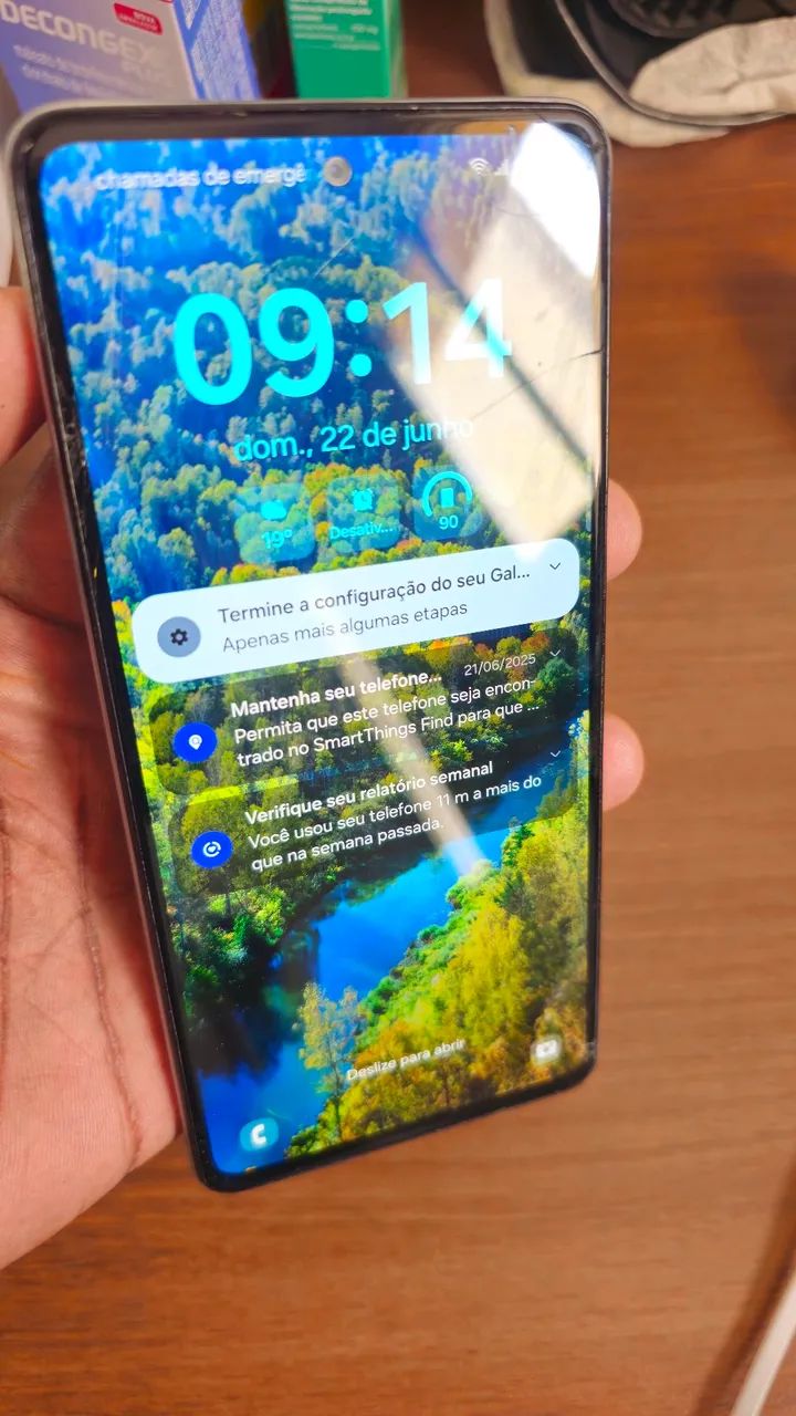 Samsung A72 128GB com vidro trincado  - Foto 3