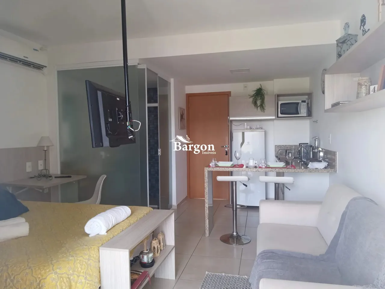 Studio mobiliado disponível para locação no Top Life no Bairro Estrela Sul em Juiz de Fora