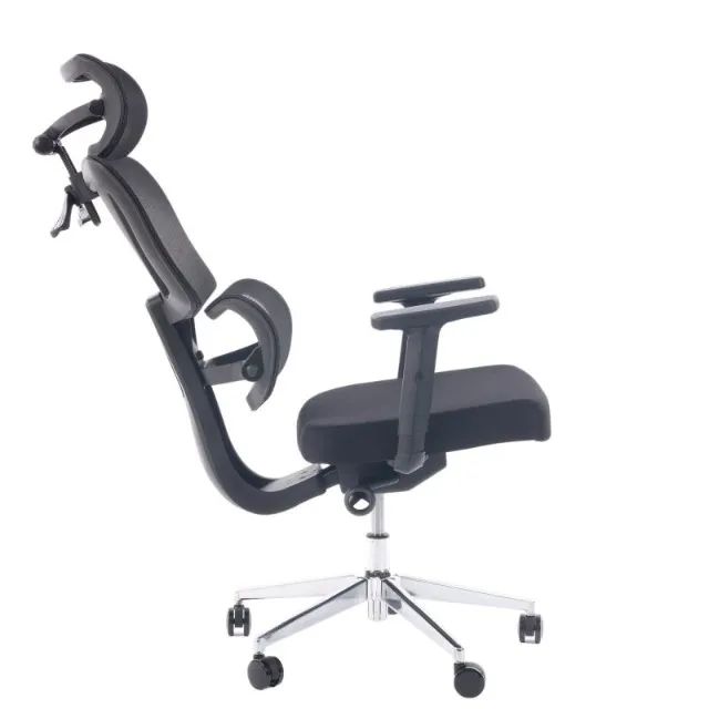 Cadeira Escritório Presidente Tela ÉDON Cor Preto Conforto Ergonômico Modelo 30066 - Foto 5