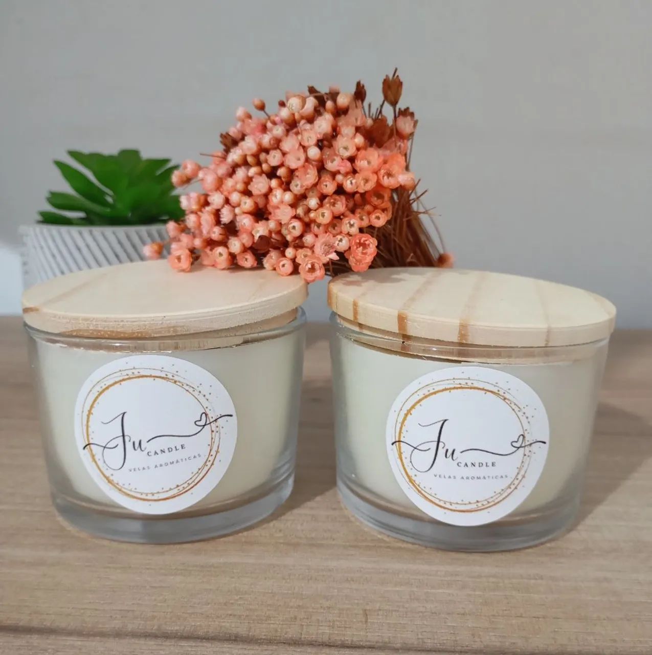 Kit 2 Velas Aromáticas Decorativas - Foto 4