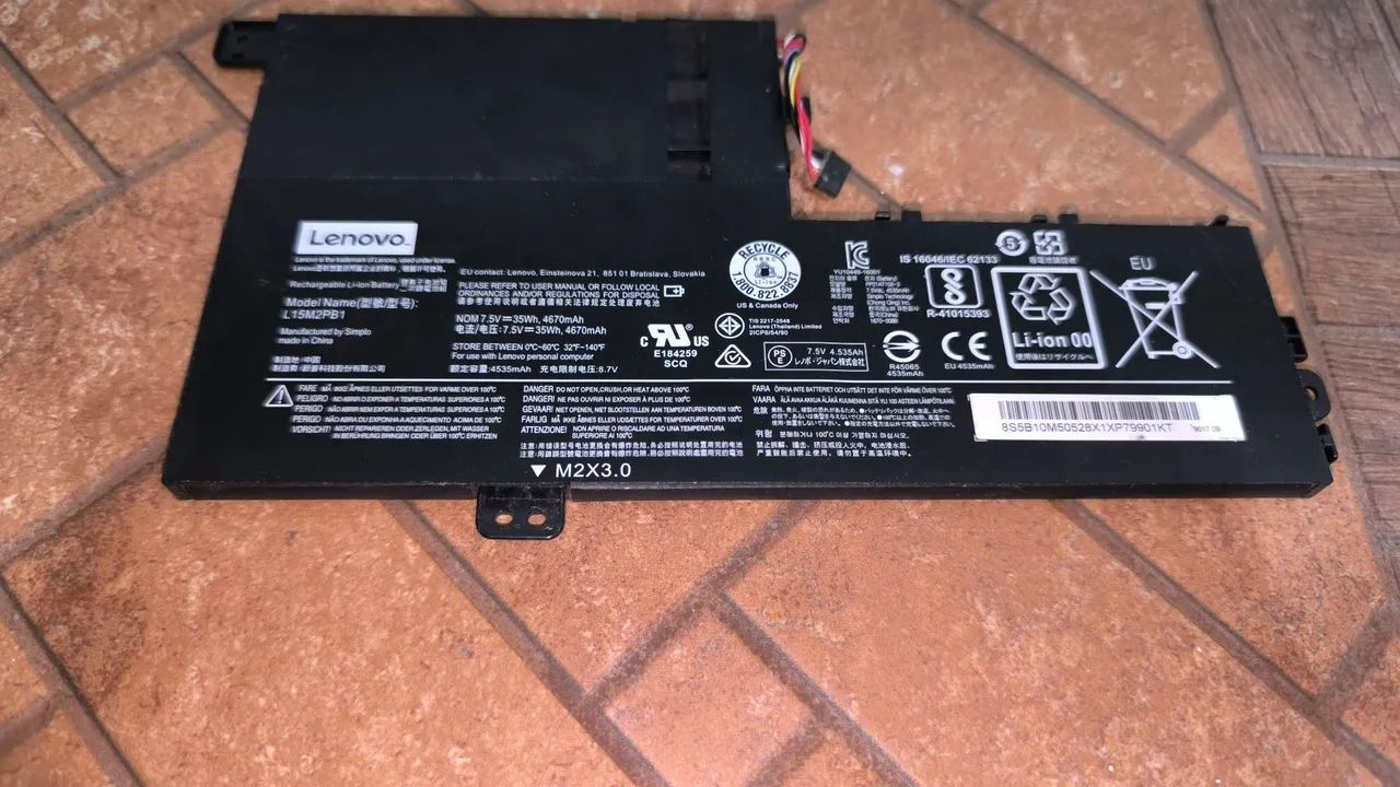 Bateria Lenovo L15M2PB1 para Notebook