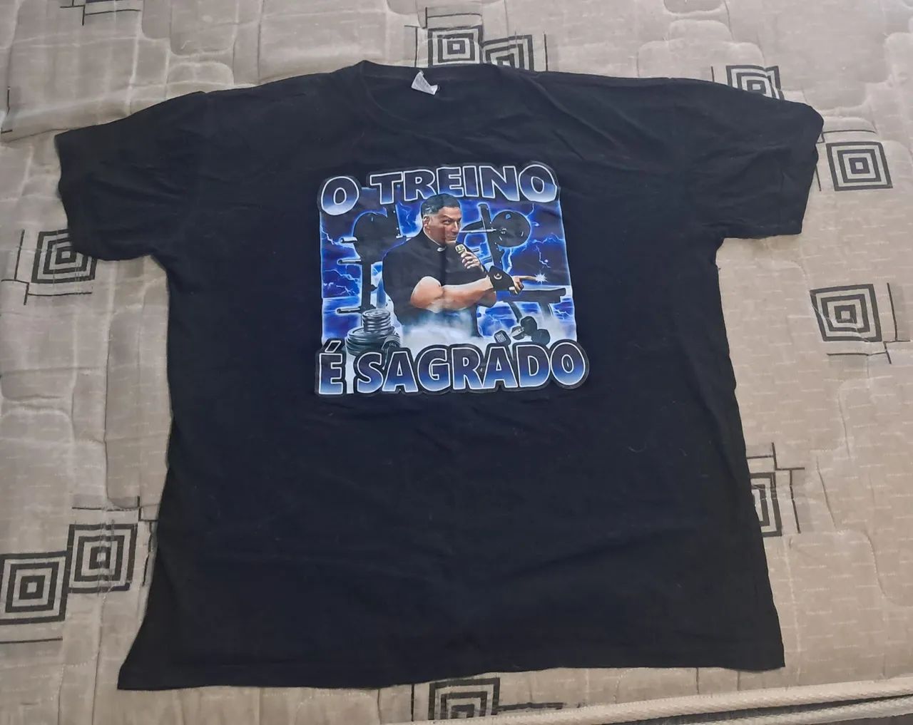 Camiseta estampada padre marcelo rossi
