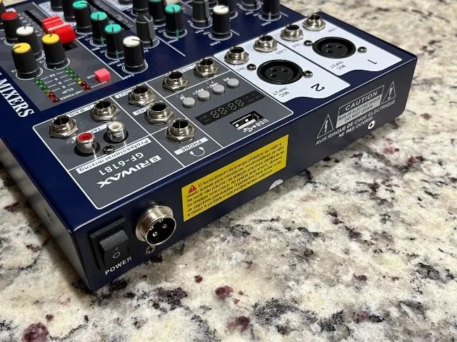 Mesa de Som 4 Canais Bluetooth USB MP3 Efeito Eco Gabinete de Metal - Foto 5