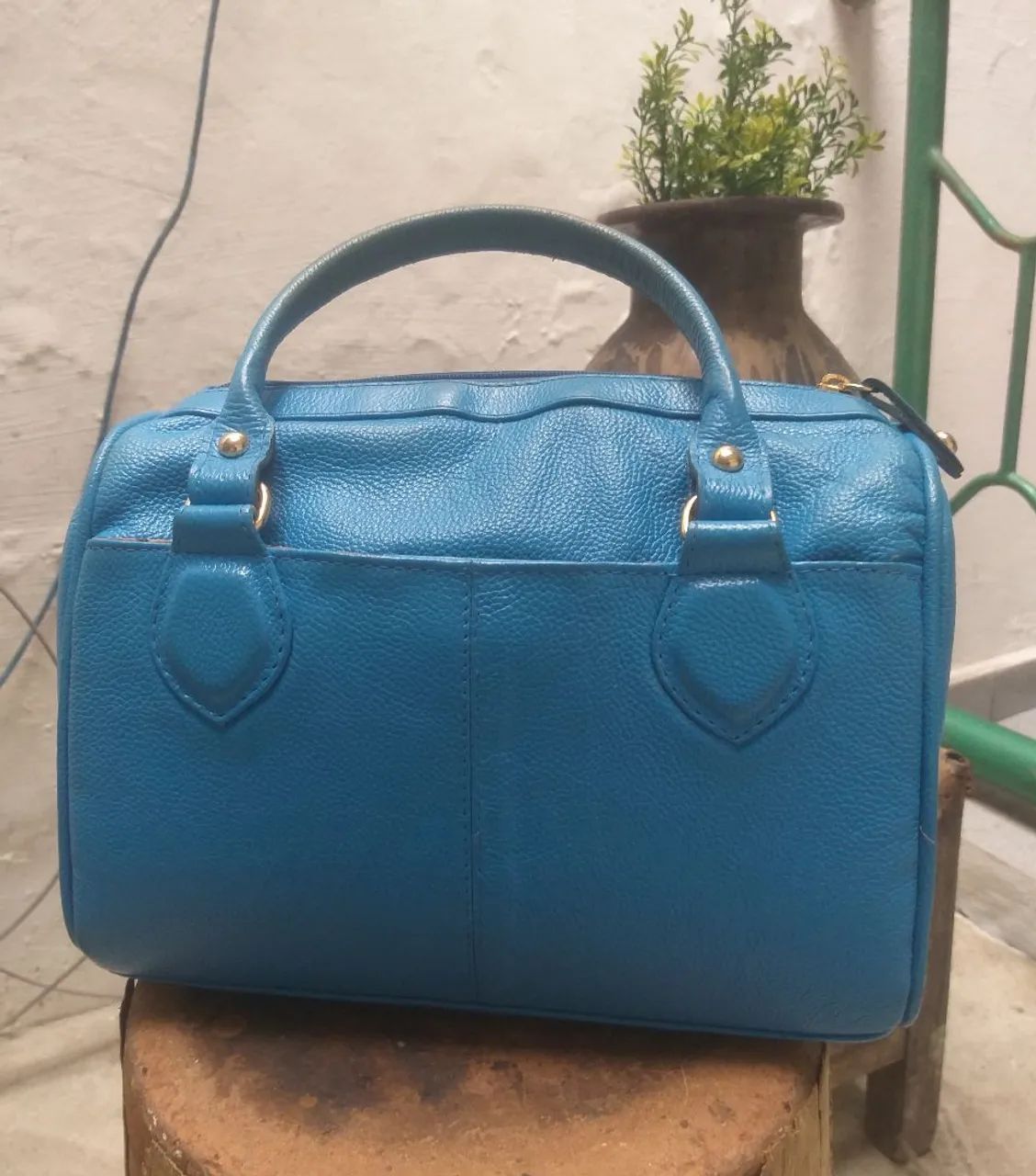 Bolsa de couro semi nova (couro e cia)  - Foto 5