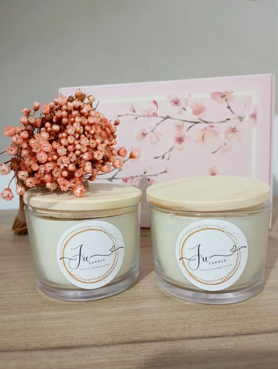 Kit 2 Velas Aromáticas Decorativas
