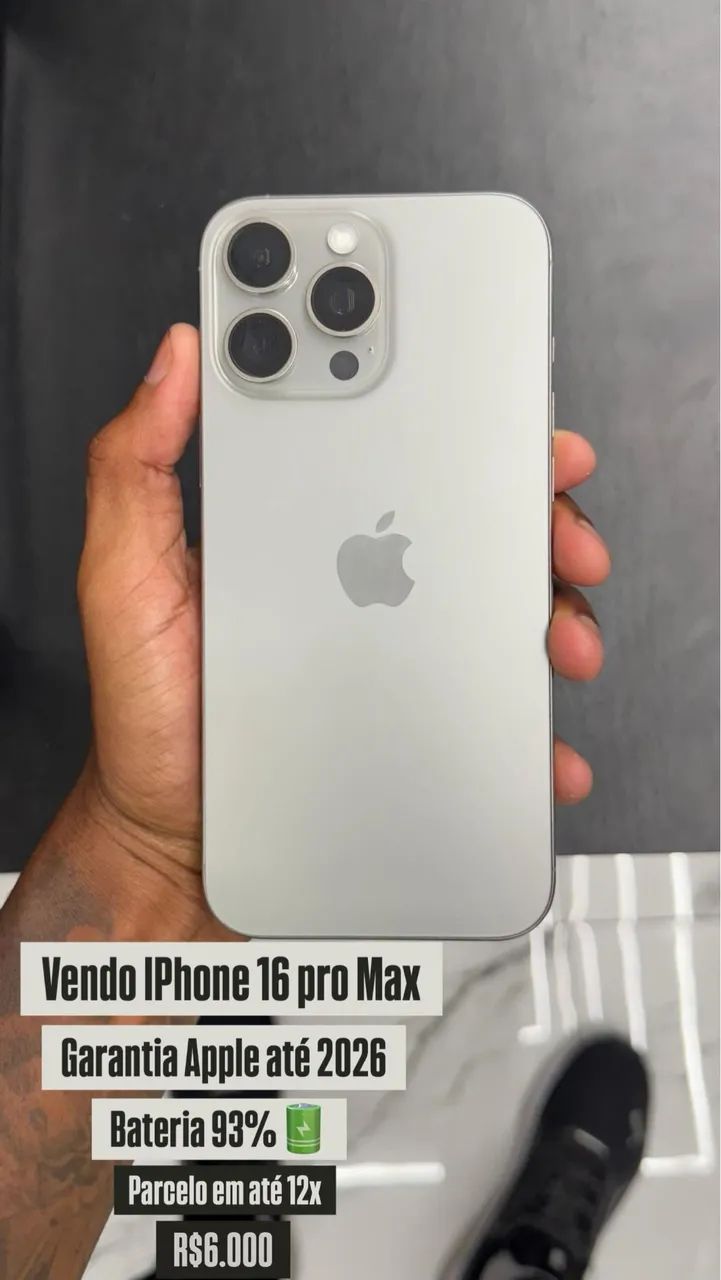 iPhone 16 Pro Max 256GB - Celulares e Smartphones - Campo Grande