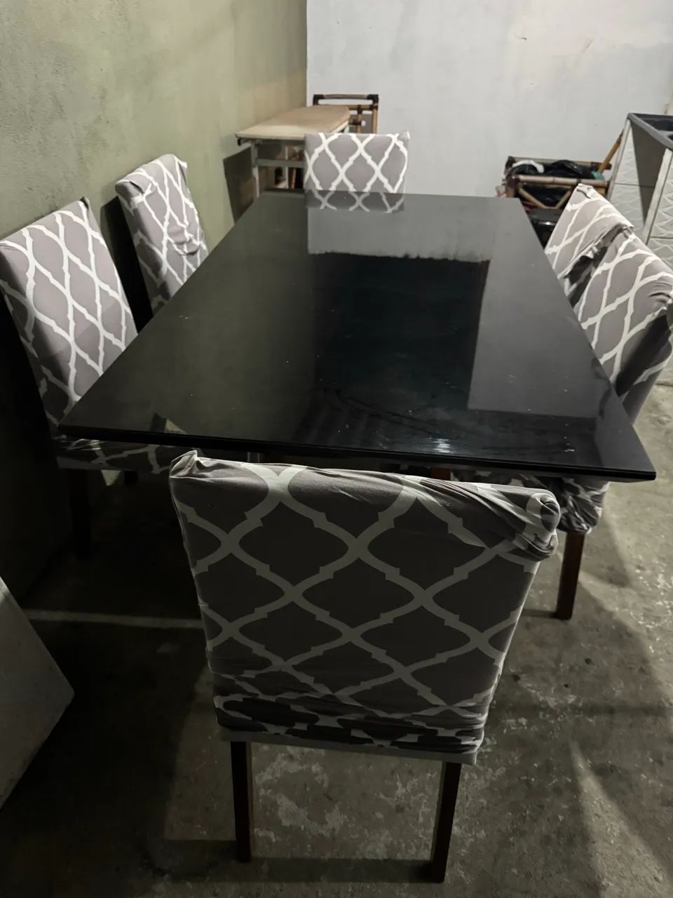 Mesa com 6 cadeiras 64302123609987123