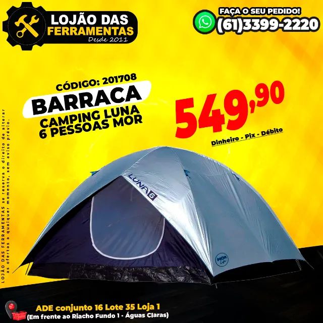 Barraca Camping Luna 6 Pessoas Mor