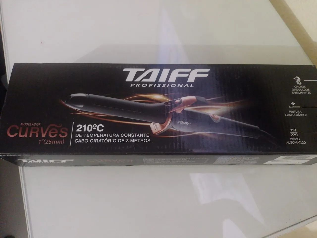 Modelador de Cabelo Taiff Curves 210°C 1''