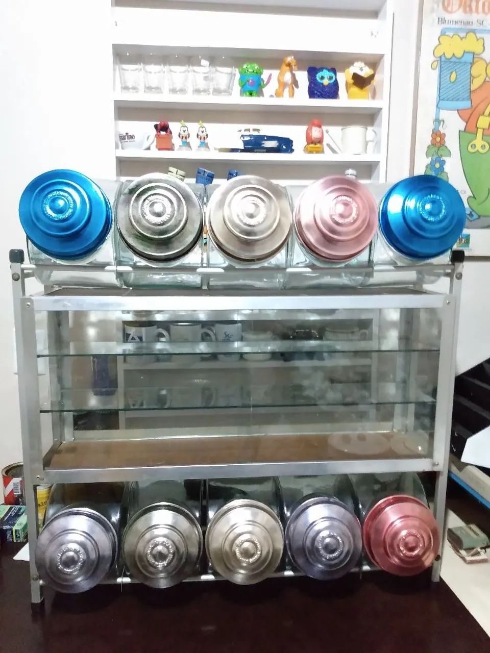 Baleiro Antigo Skavone dez vidros