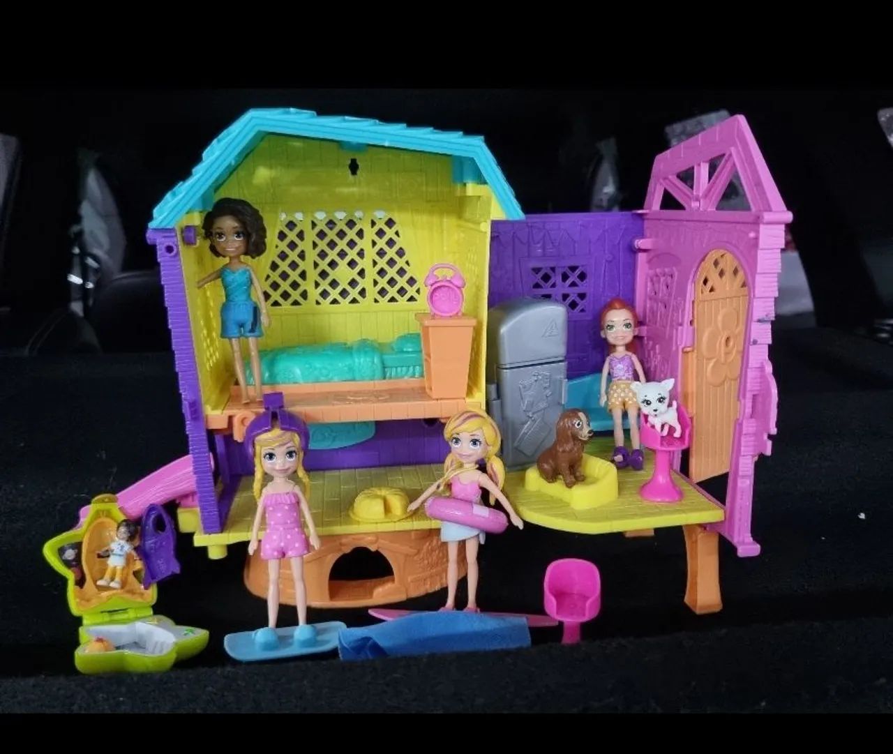 PROMOÇÃO Casa de Boneca Polly Pocket Completa - Original - clubhouse polly pocket