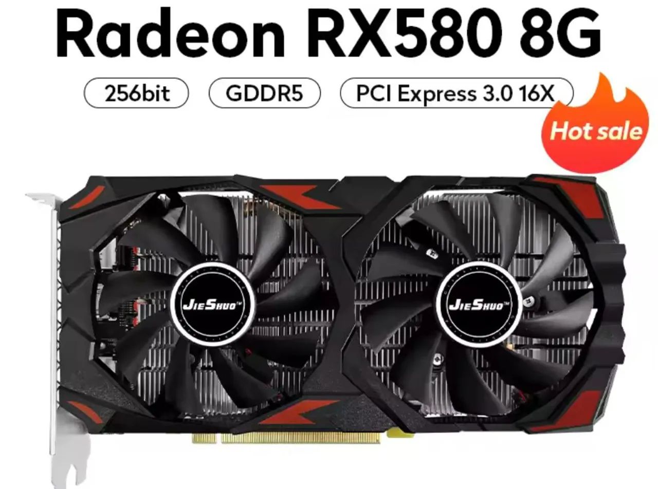Placa de Vídeo Radeon RX 580 8GB GDDR5