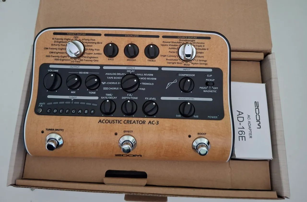 Zoom Acoustic Creator AC-3 - Multi-Efeitos para Violão - Foto 3