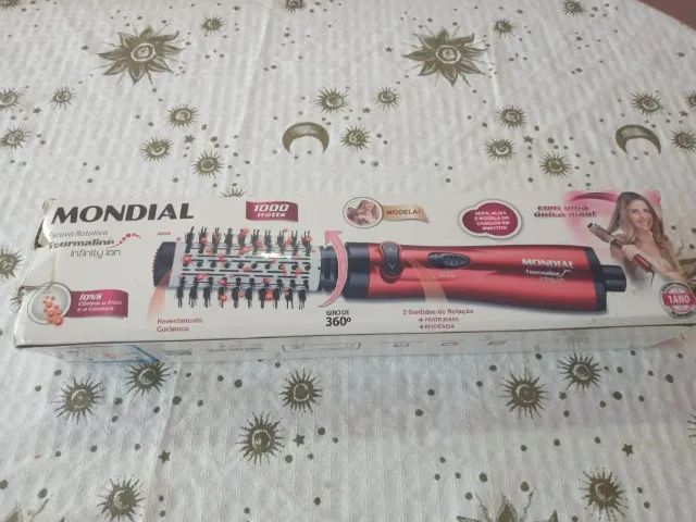 SECADO DE CABELO MONDIAL - ESCOVA ROTATIVA TOURMALINE / 1000 WATTS / GIRO 360  / 2 SENTIDO - Foto 3