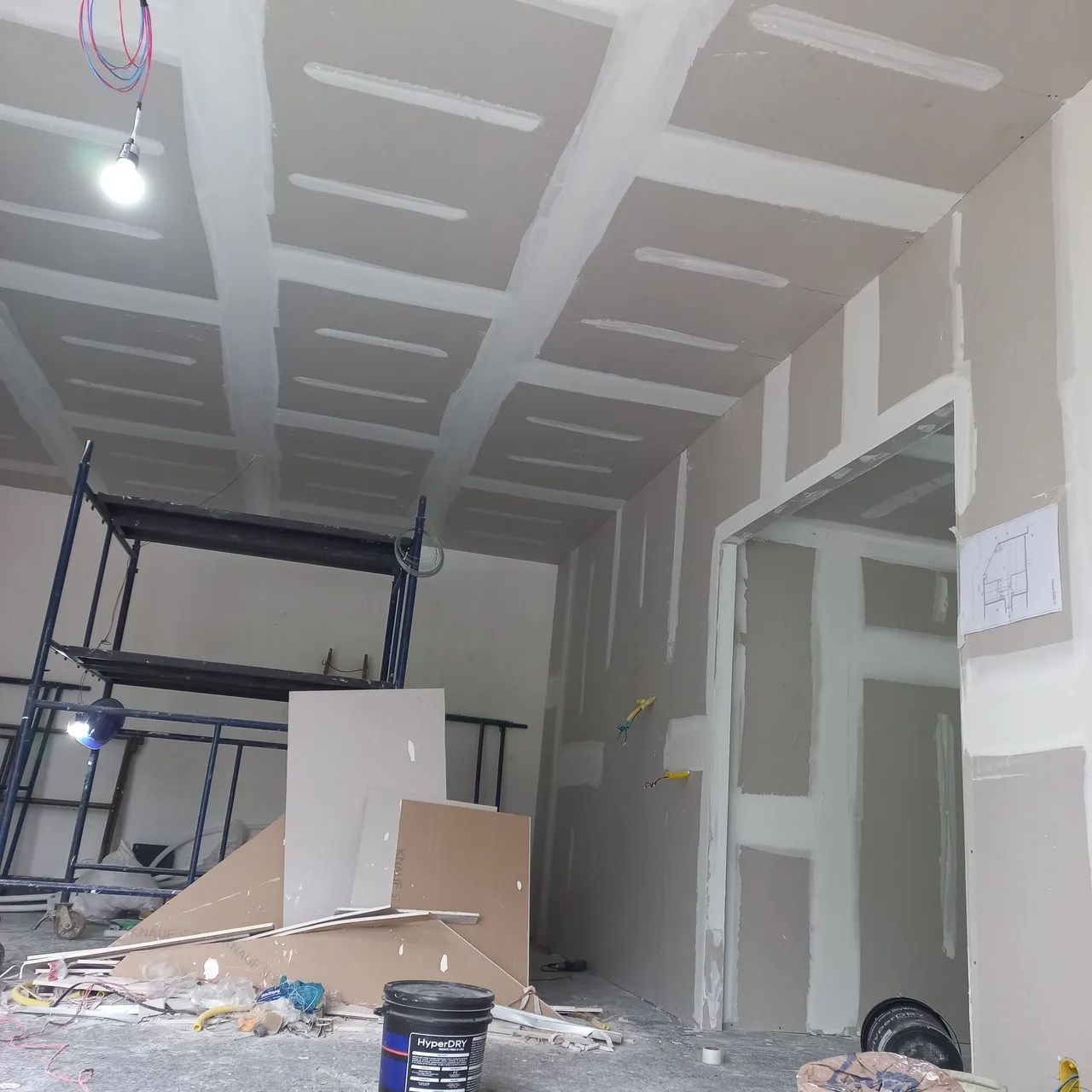 Drywall  gesso divisórias acartonado e stel frame  - Foto 3