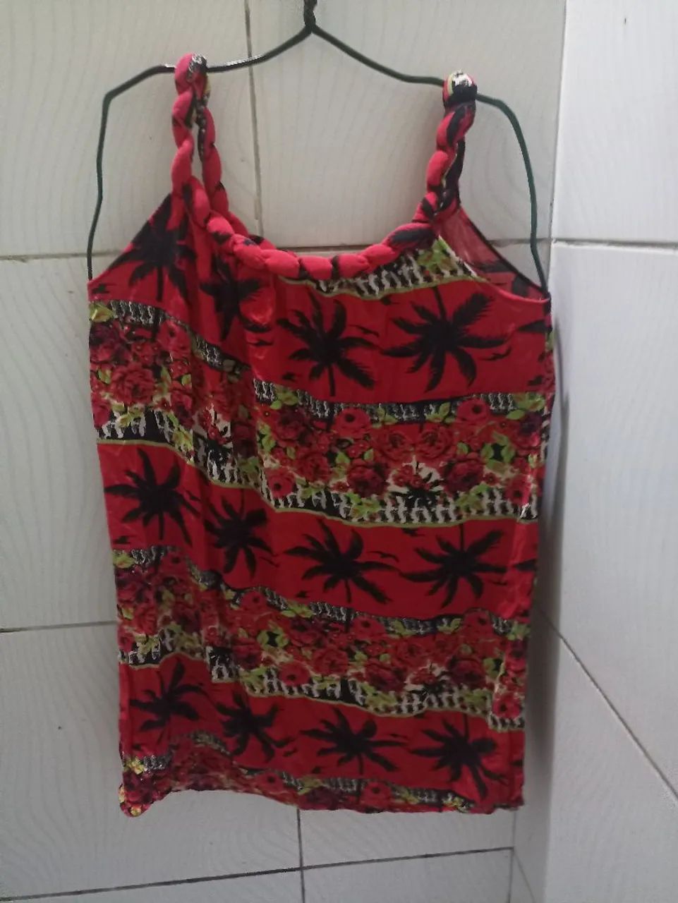Vestido Vermelho Estampado Feminino GG  - Foto 3