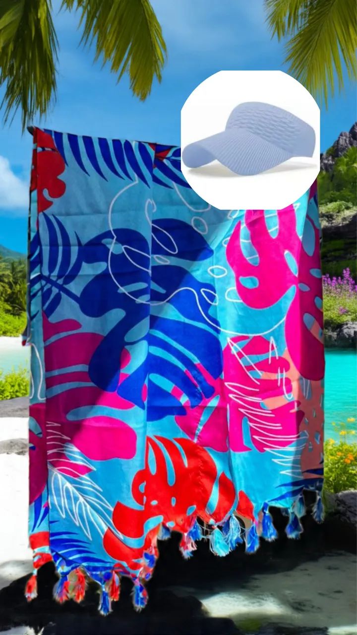 Kit de Canga de Praia e Viseira