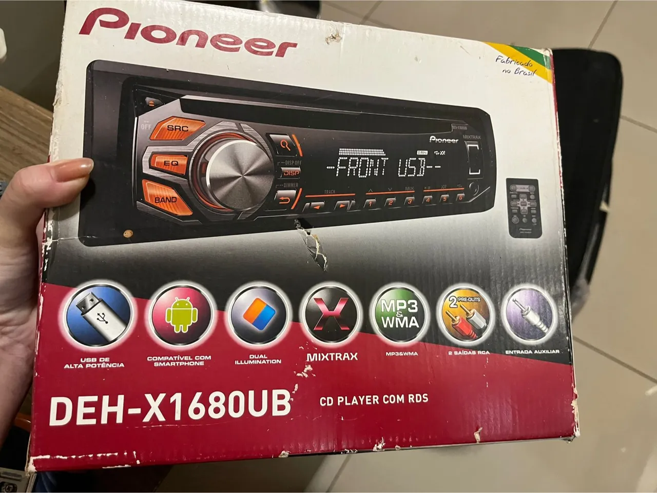 Som Automotivo Pioneer DEH-X1680UB