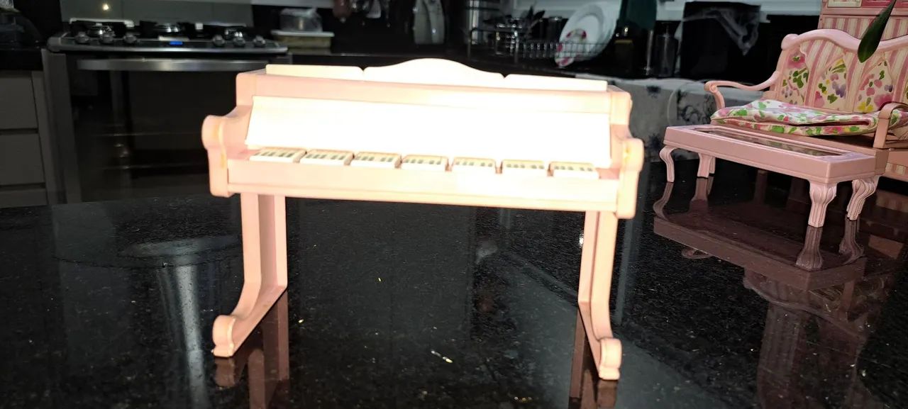 Piano de Brinquedo Rosa Barbie - Foto 2