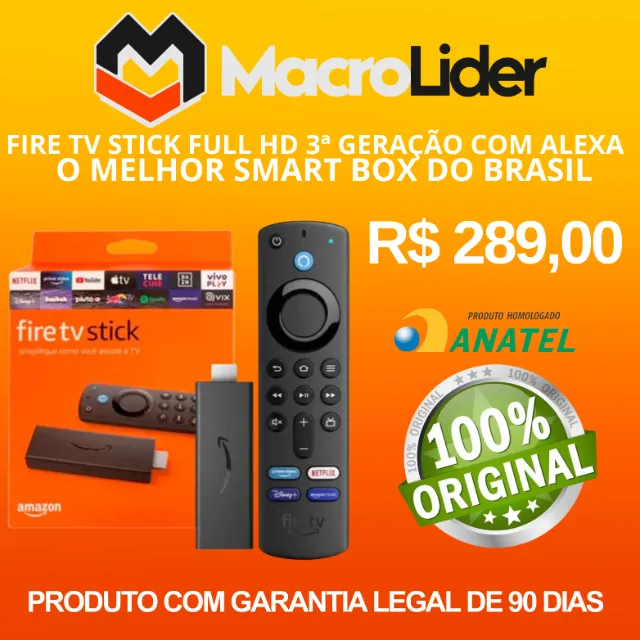 FIRE TV STICK AMAZON FULL HD ( 1080P ) 100% ORIGINAL