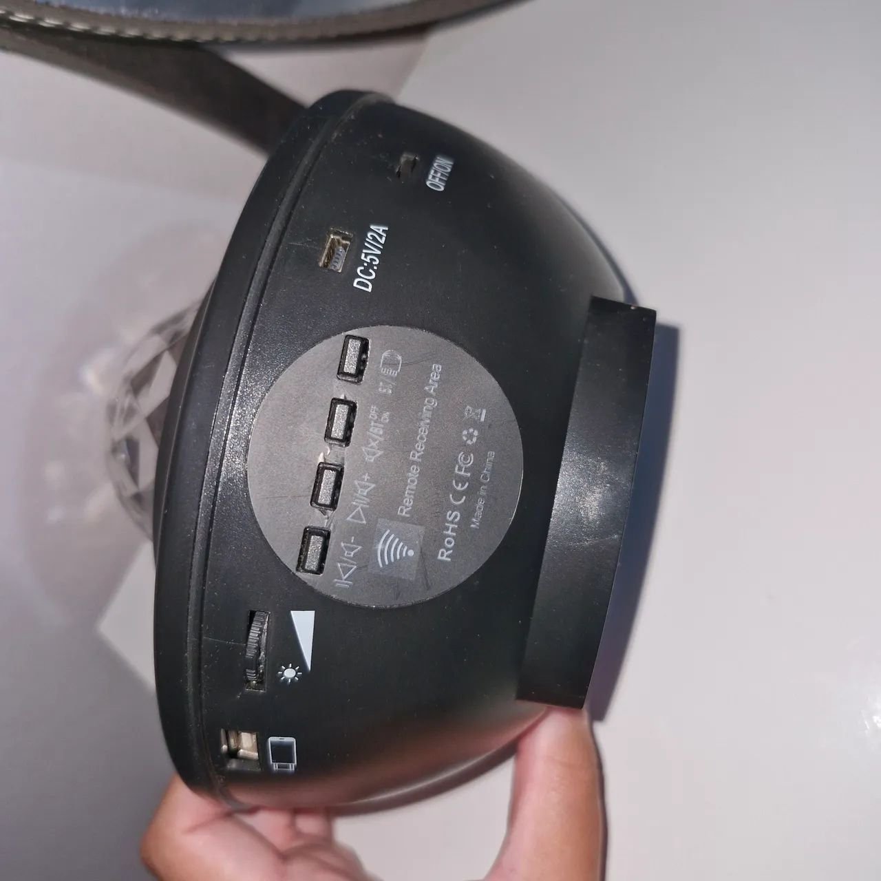 Projetor - Luminária Galáxia Luz Noturna Estrelas Música Bluetooth USB - Foto 3