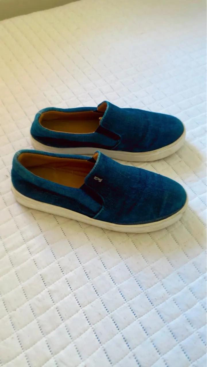 Tênis Slip On Azul jeans n.34