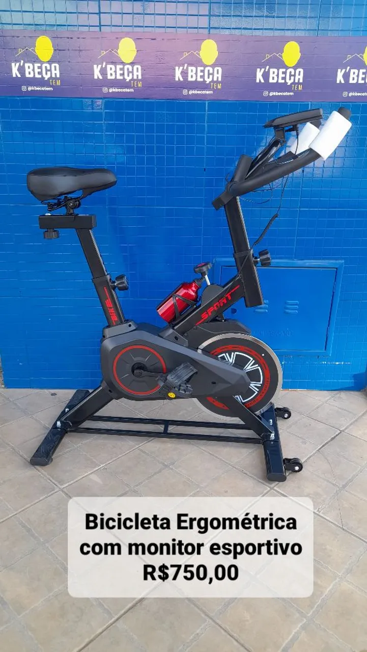 Bicicleta Ergométrica com Monitor Esportivo