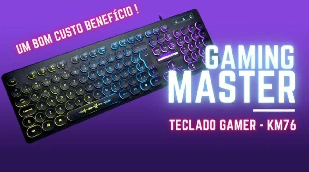 Teclado Gamer Steampunk Km76 - Foto 4
