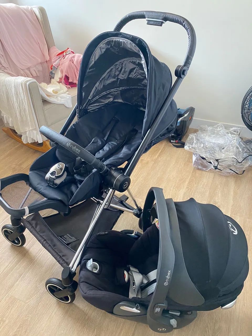 Carrinho e bebê conforto marca Cybex  - Foto 2