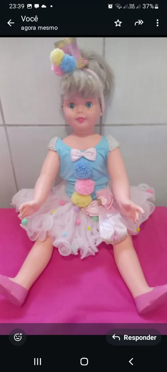 Linda Fantasia de Boneca para sua Princesa!