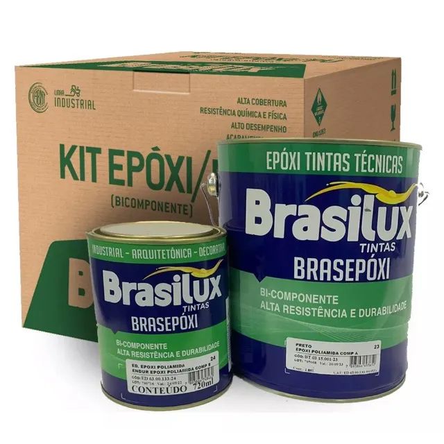 Tinta Epóxi Alta Resistência 3,6l A+b Para para pintura de chão de Oficina Azulejos - Foto 3