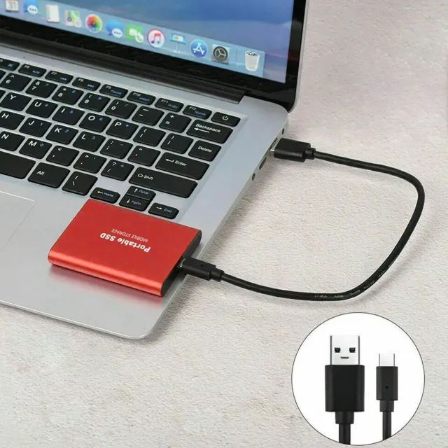 Micro SD com case USB de 256GB de armazenamento de dados Prateado - Foto 2