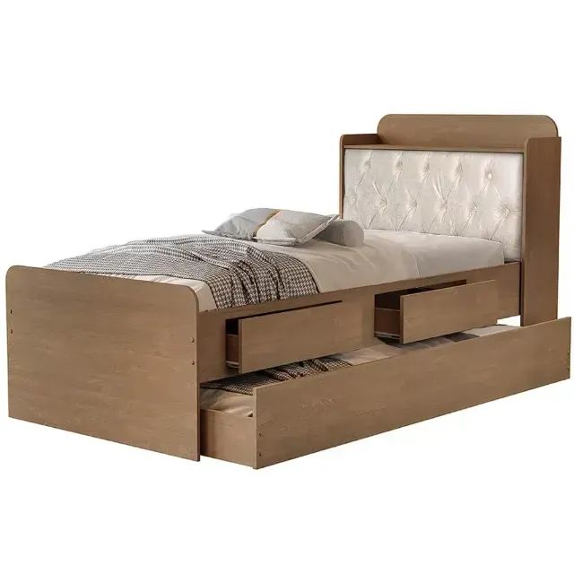 Cama solteiro com auxiliar Lion