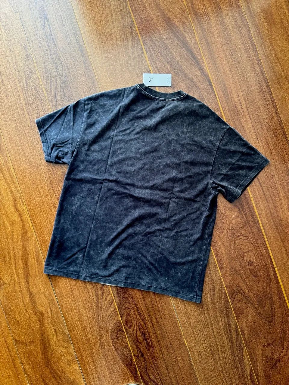camiseta Puma Oversized Preta Estonada - Foto 5