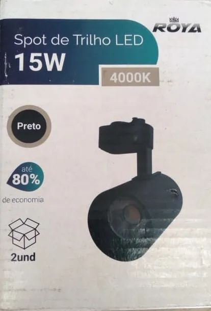 Spot Led de Trilho - 15W - ROYA - Caixa c/ 2 unids. - Foto 4