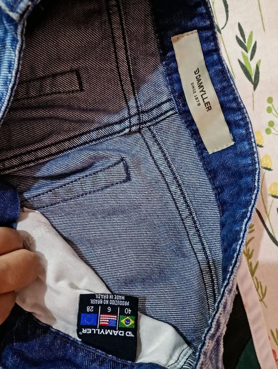 Calça pantacurta jeans damyller e bermuda jeans  Damyller 