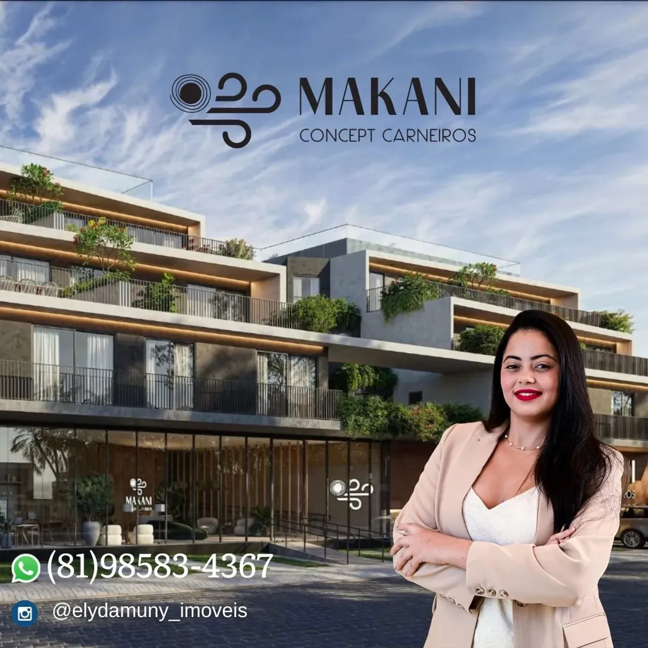 Flats Studios com lazer completo e ótimos preços na Praia Dos Carneiros - Tamandaré