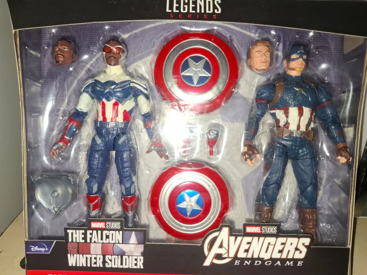 Marvel Legends bonecos Capitão América & Falcão 2 pack- Endgame