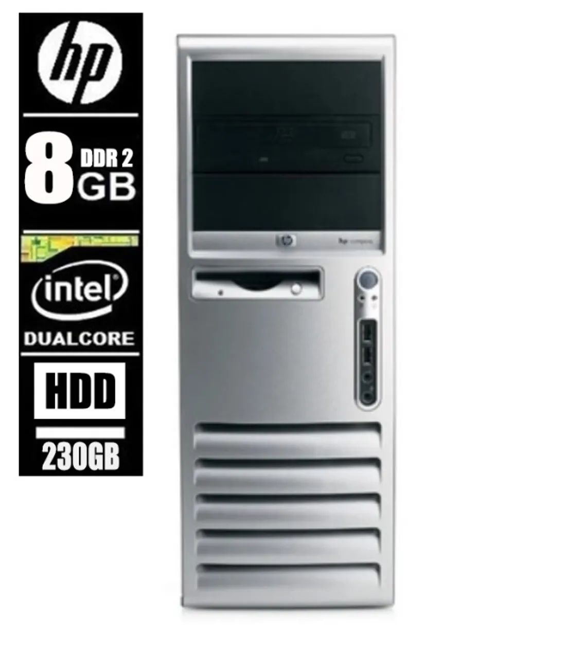 Computador Cpu Duo Core 8Gb Ram 2,13ghz 230gb De Hd Revisada