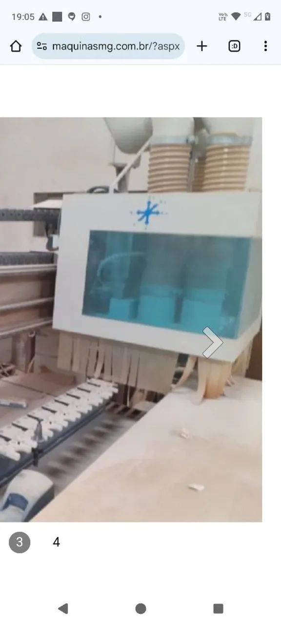CNC router industrial Egurko com troca de ferramentas 