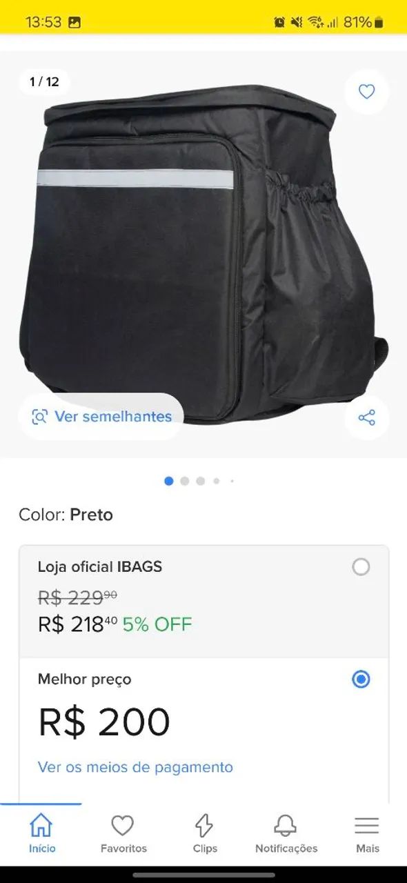 Mochila Térmica para Motociclista