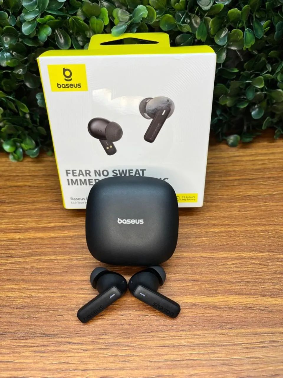 Fone Baseus E19 à Prova d?Água, Graves Poderosos e até 33h de Bateria - Entrega Grátis! - Foto 4