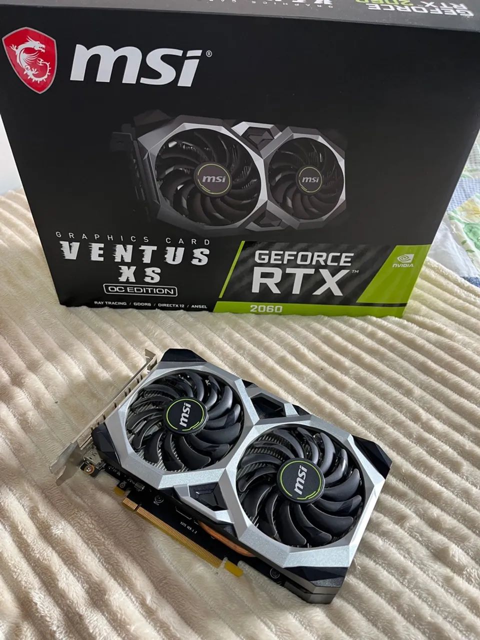 Placa de Vídeo MSI GeForce RTX 2060 Ventus XS OC 6GB VRam