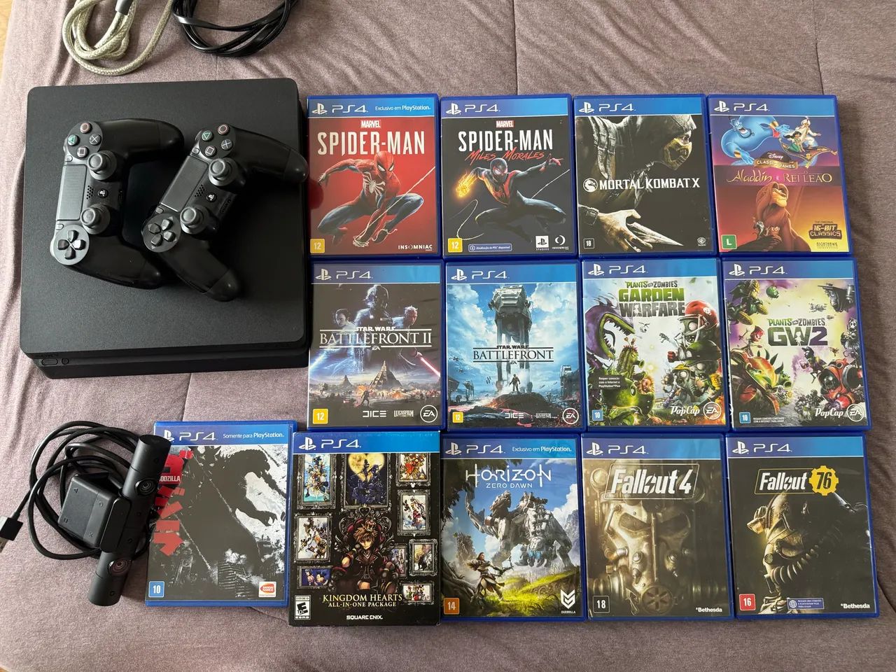 PS4 Slim 1TB Completo + 2 Controles + Câmera  - Foto 5