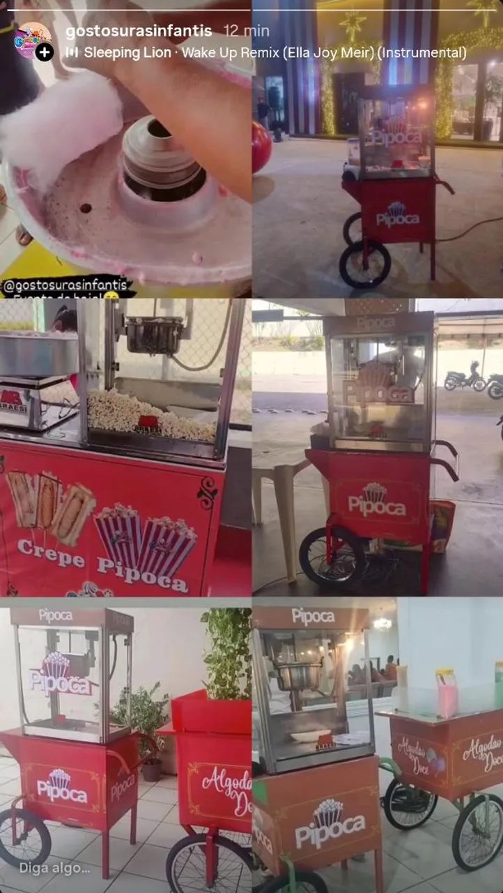 PIPOCA E ALGODÃO DOCE 