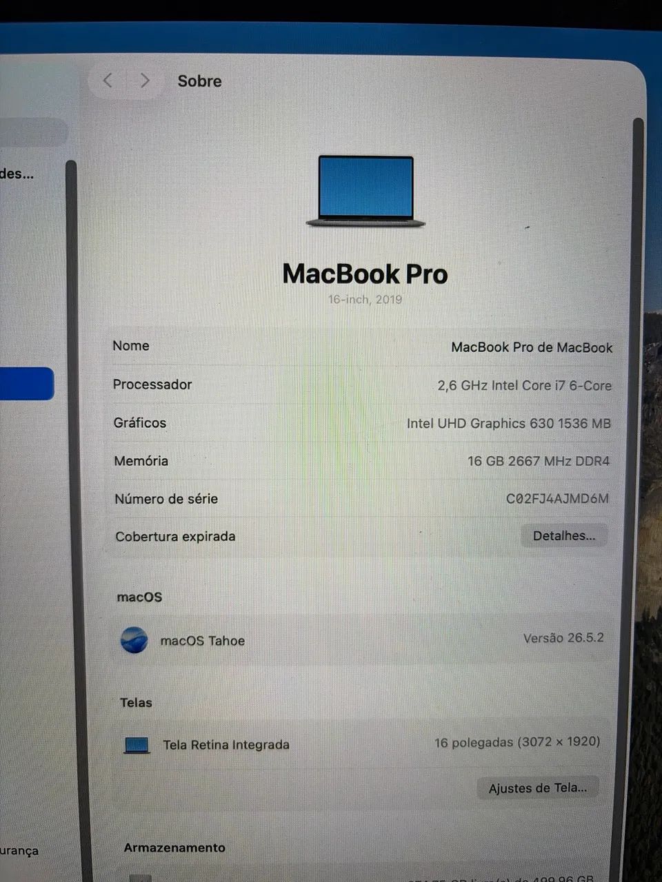 Macbook Pro i7 16GB 512GB SSD 4G Vídeo - Foto 4