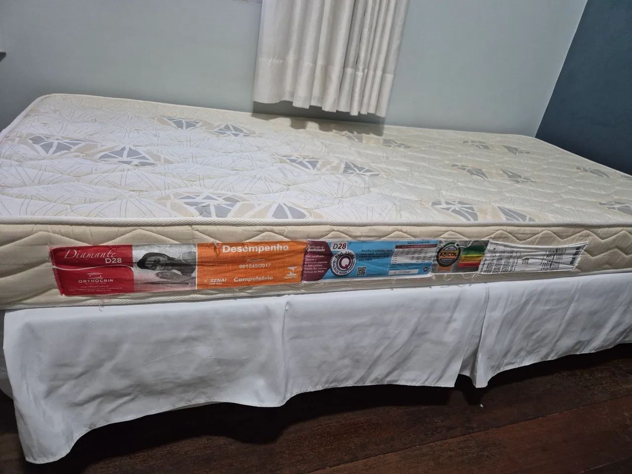 Cama box de solteiro com colchão Orthocrin  - Foto 4