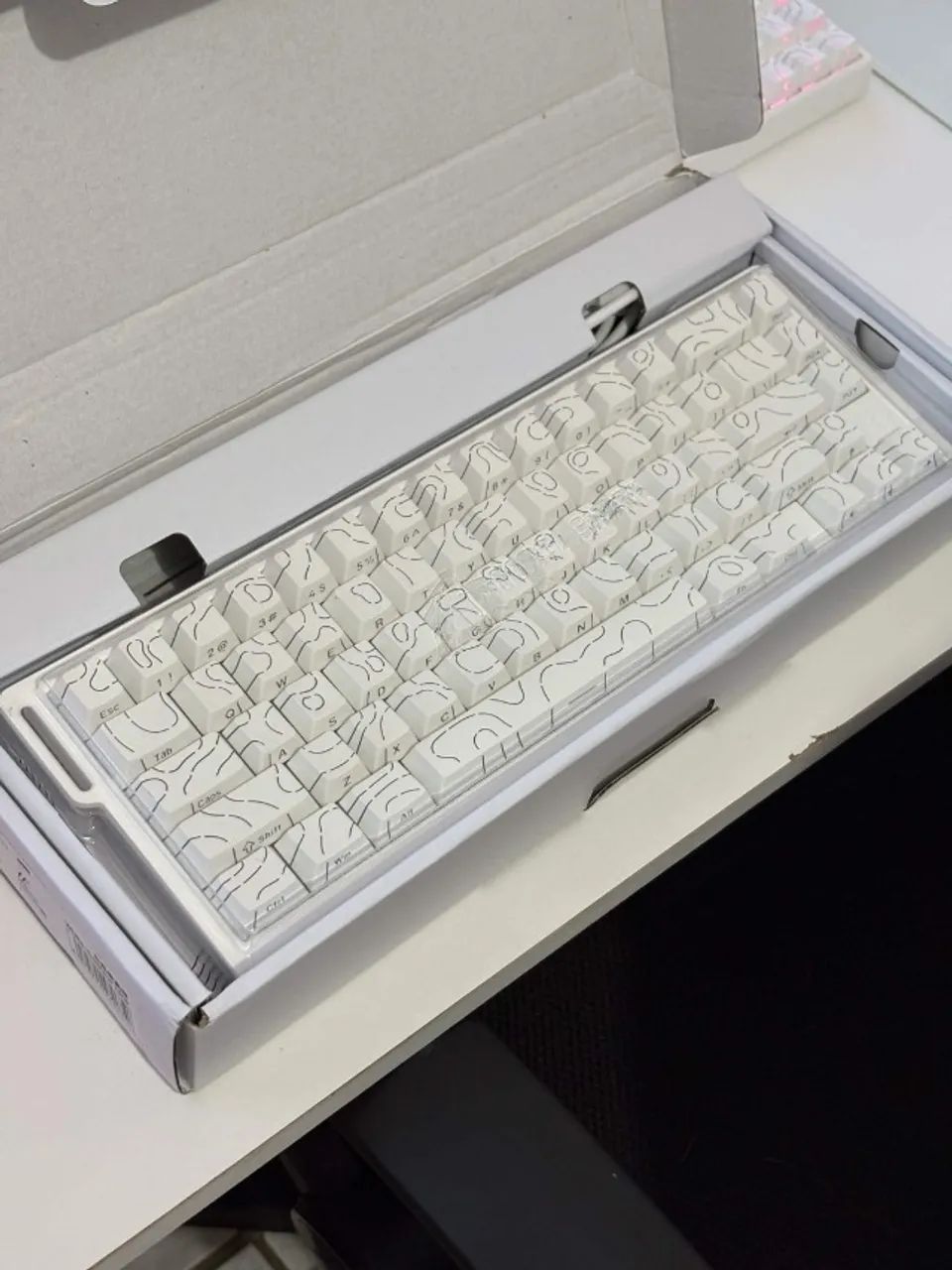 Teclado Magnético ATTACK SHARK X68HE Branco - Foto 3