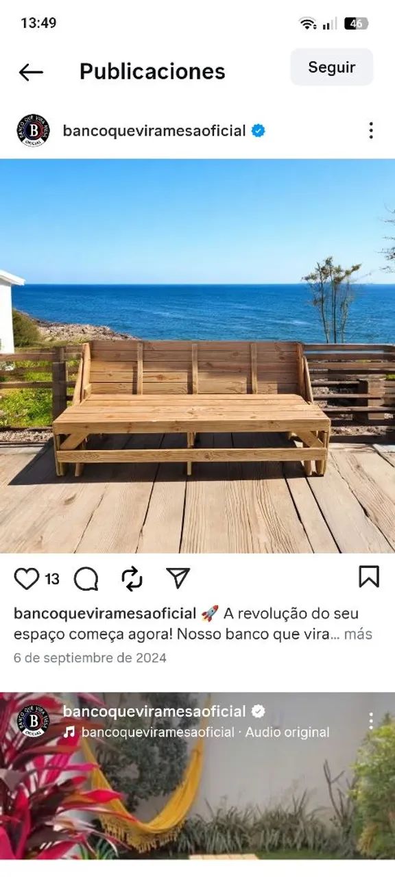 Banco que vira mesa  - Foto 2