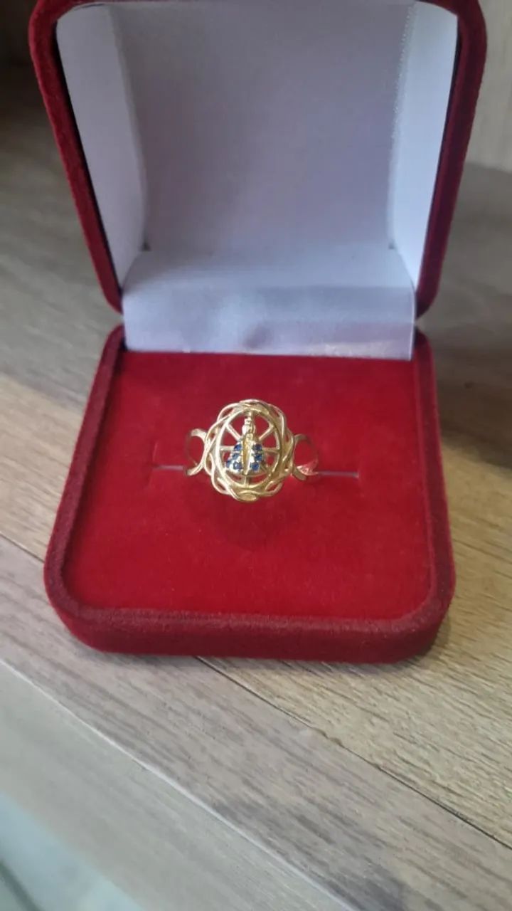 ANEL PADROEIRA 1,79g OURO 18k750 ARO 13